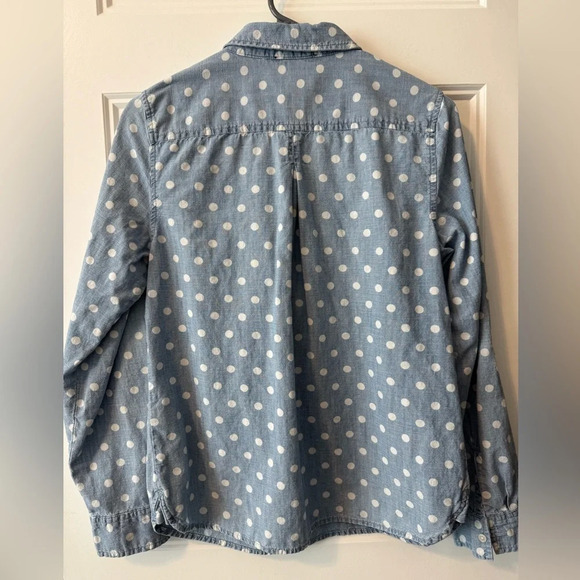 Tommy Hilfiger Denim Polka Dot Shirt Size Medium - Picture 3 of 6